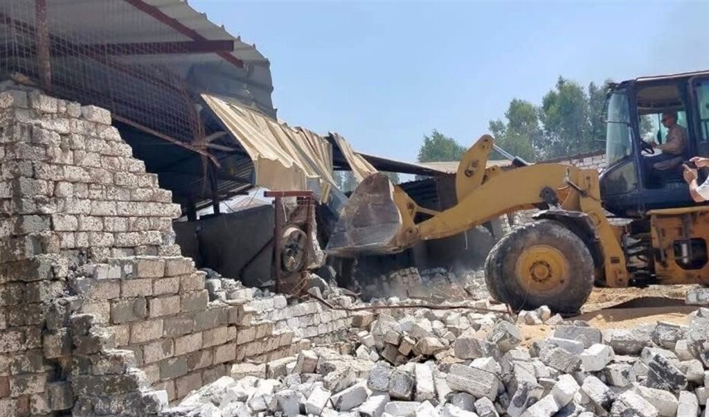إزالة 27 حالة بناء مخالف وتعدي على أملاك الدولة في الجيزة