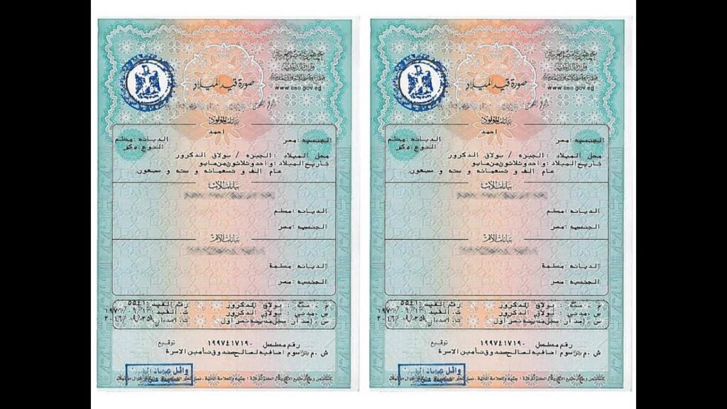 استخراج شهادة الميلاد أونلاين 2026.. اعرف الخطوات والرسوم من البيت مسودة تلقائية