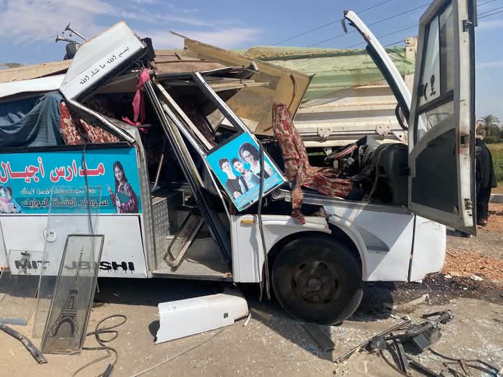 أسماء المصابين في حادث أتوبيس مدرسة بسوهاج.. 9 حالات بينهم 7 طلاب مسودة تلقائية